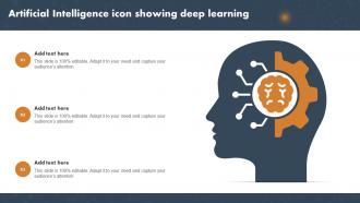 Artificial Intelligence Icon Showing Deep Learning