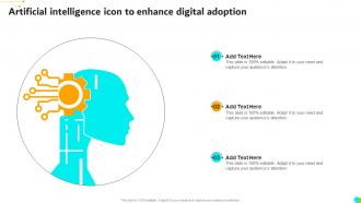 Artificial Intelligence Icon To Enhance Digital Adoption