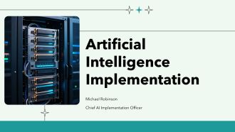 Artificial Intelligence Implementation PPT Graphics VA
