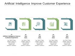 Artificial intelligence improve customer experience ppt powerpoint presentation layouts visuals cpb