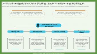 Artificial Intelligence In Credit Scoring Supervised Credit Scoring And Reporting Complete Guide Fin SS