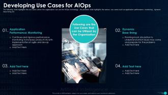 Artificial Intelligence In IT Operations Developing Use Cases For AIOps