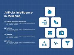 Artificial intelligence in medicine ppt powerpoint presentation gallery graphics template