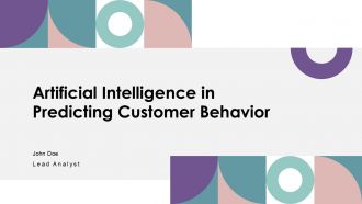 Artificial Intelligence In Predicting Customer Behavior PPT Slides ACP