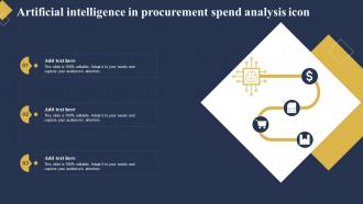 Artificial Intelligence In Procurement Spend Analysis Icon