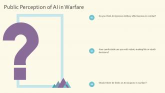 Artificial Intelligence In Warfare PPT Designs ACP Colorful Researched