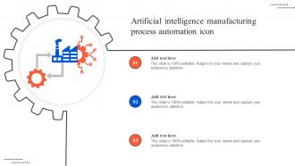 Artificial Intelligence Manufacturing Process Automation Icon