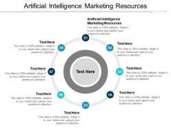 Artificial intelligence marketing resources ppt powerpoint presentation professional graphics design cpb