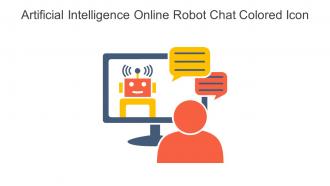 Artificial Intelligence Online Robot Chat Colored Icon In Powerpoint Pptx Png And Editable Eps Format