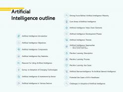 Artificial intelligence outline ppt powerpoint presentation file example