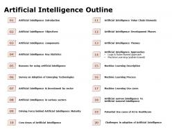 Artificial intelligence outline ppt powerpoint presentation pictures