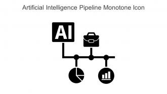 Artificial Intelligence Pipeline Monotone Icon In Powerpoint Pptx Png And Editable Eps Format