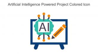Artificial Intelligence Powered Project Colored Icon In Powerpoint Pptx Png And Editable Eps Format