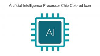 Artificial Intelligence Processor Chip Colored Icon Powerpoint Pptx Png And Editable Eps Format