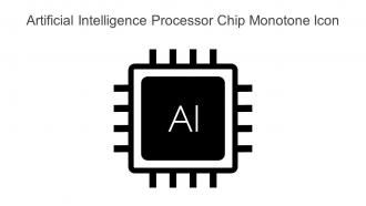 Artificial Intelligence Processor Chip Monotone Icon Powerpoint Pptx Png And Editable Eps Format