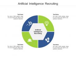Artificial intelligence recruiting ppt powerpoint presentation ideas samples cpb
