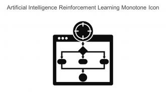 Artificial Intelligence Reinforcement Learning Monotone Icon In Powerpoint Pptx Png And Editable Eps Format
