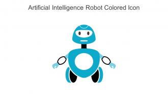 Artificial Intelligence Robot Colored Icon In Powerpoint Pptx Png And Editable Eps Format