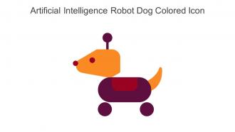 Artificial Intelligence Robot Dog Colored Icon In Powerpoint Pptx Png And Editable Eps Format