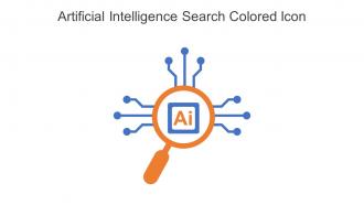 Artificial Intelligence Search Colored Icon In Powerpoint Pptx Png And Editable Eps Format