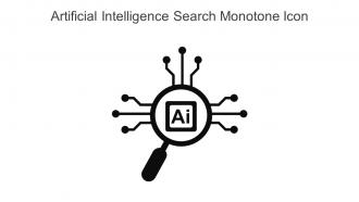 Artificial Intelligence Search Monotone Icon In Powerpoint Pptx Png And Editable Eps Format