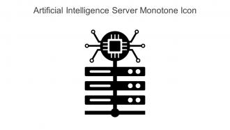Artificial Intelligence Server Monotone Icon In Powerpoint Pptx Png And Editable Eps Format