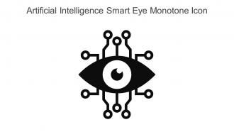 Artificial Intelligence Smart Eye Monotone Icon In Powerpoint Pptx Png And Editable Eps Format