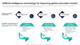 Artificial Intelligence Technology For Improving Global Education Market