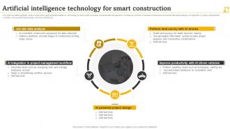Artificial Intelligence Technology For Smart Construction