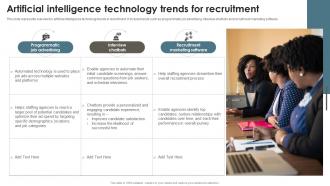 Artificial Intelligence Technology Trends Recruitment Agency Effective Marketing Strategy SS V