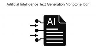 Artificial Intelligence Text Generation Monotone Icon In Powerpoint Pptx Png And Editable Eps Format