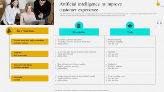 Artificial Intelligence To Improve Strategies To Optimize Customer Journey And Enhance Engagement