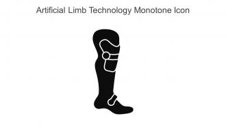 Artificial Limb Technology Monotone Icon In Powerpoint Pptx Png And Editable Eps Format
