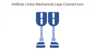 Artificial Limbs Mechanical Legs Colored Icon In Powerpoint Pptx Png And Editable Eps Format