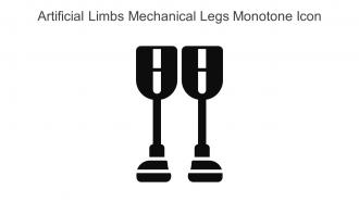 Artificial Limbs Mechanical Legs Monotone Icon In Powerpoint Pptx Png And Editable Eps Format