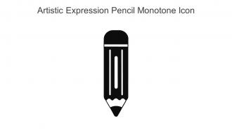 Artistic Expression Pencil Monotone Icon In Powerpoint Pptx Png And Editable Eps Format