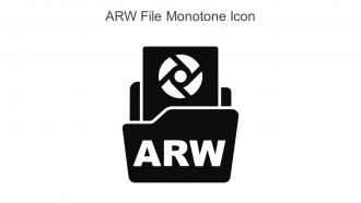 ARW File Monotone Icon In Powerpoint Pptx Png And Editable Eps Format