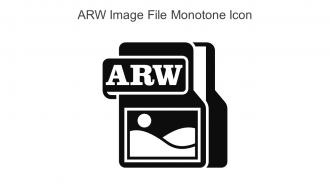 ARW Image File Monotone Icon In Powerpoint Pptx Png And Editable Eps Format
