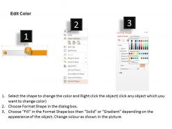 As four colored option tags with icons powerpoint template