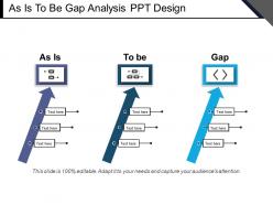 As is to be gap analysis ppt design
