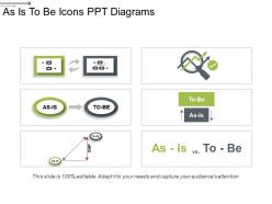 As is to be icons ppt diagrams