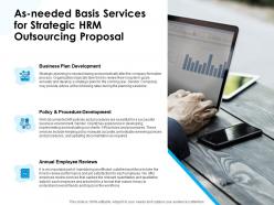 As needed basis services for strategic hrm outsourcing proposal ppt slides