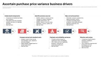Ascertain Purchase Price Variance Business Drivers