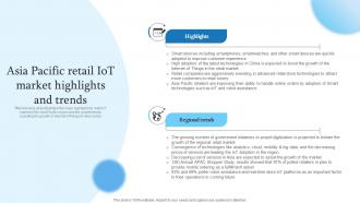 Asia Pacific Retail IoT Market Highlights And Trends Retail Transformation Through IoT