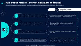 Asia Pacific Retail IoT Market Highlights Retail Industry Adoption Of IoT Technology