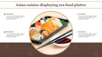 Asian Cuisine Displaying Sea Food Platter