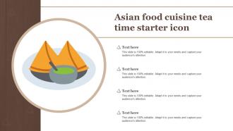 Asian Food Cuisine Tea Time Starter Icon