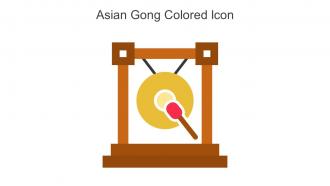 Asian Gong Colored Icon In Powerpoint Pptx Png And Editable Eps Format