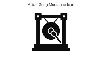 Asian Gong Monotone Icon In Powerpoint Pptx Png And Editable Eps Format