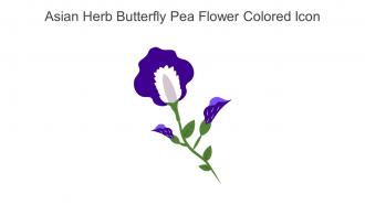Asian Herb Butterfly Pea Flower Colored Icon In Powerpoint Pptx Png And Editable Eps Format